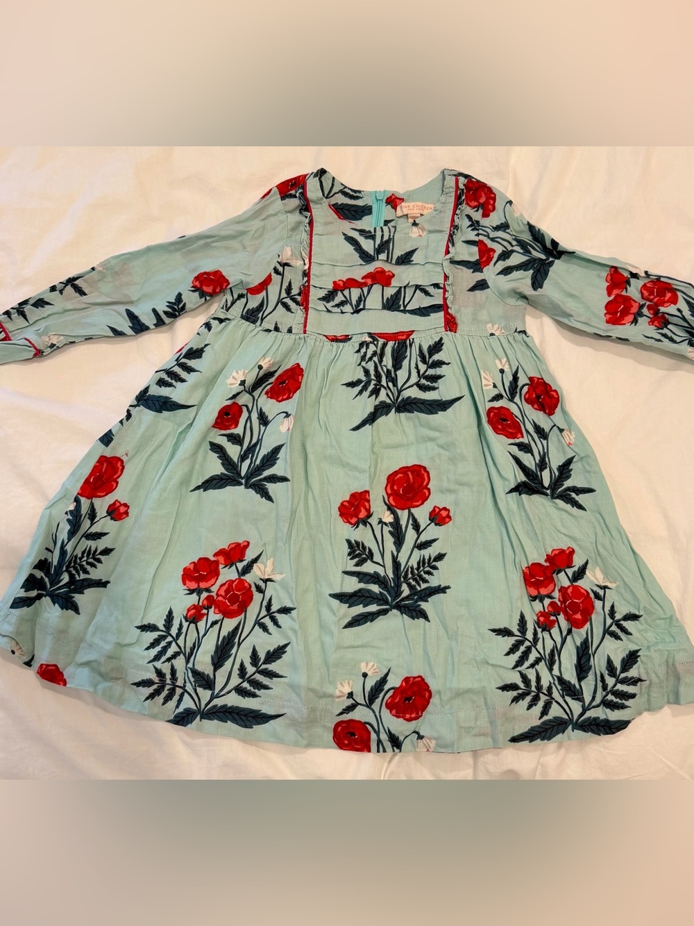 Pink Chicken Girls' Floral Poplin Dress